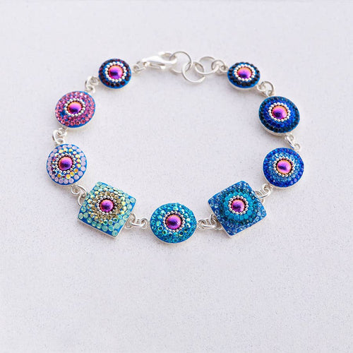 Crystal and Silver Diversity Bracelet 8625