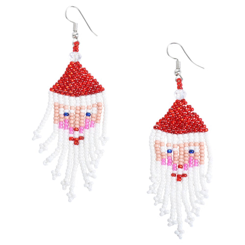Santa Beaded Earrings