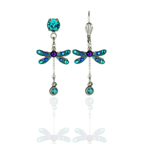 Cadence  Crystal Dragonfly Earrings
