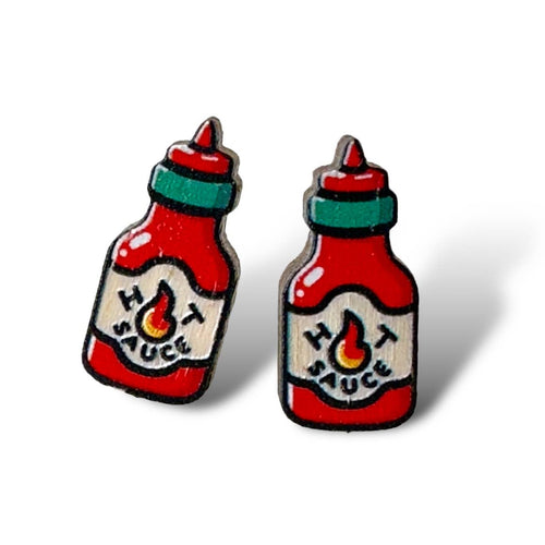 3126 Hot Sauce Stud Earrings