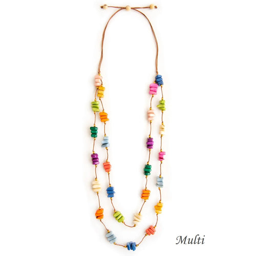 Christine 2-Strand Tagua Nut Necklace