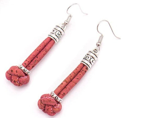 Cork Knot Earrings ER-111