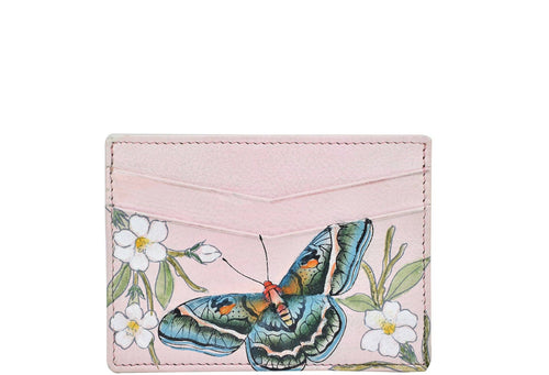 Handpainted Leather Credit Card Case - 1032 BML