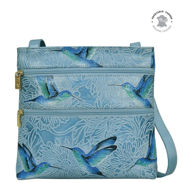 Medium Crossbody With Double Zip Pockets - 447 TBR-SKY